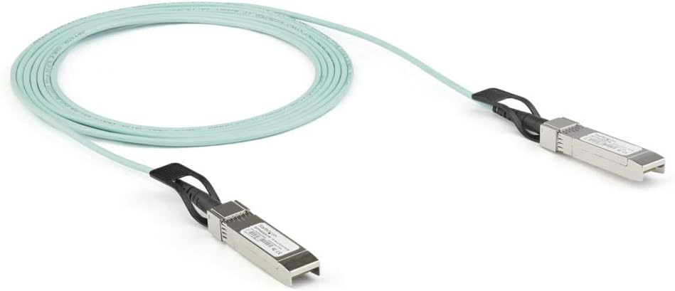 StarTech.com Dell EMC AOC-SFP-10G-3M Compatible 3m/9.84ft 10G SFP+ to SFP+ AOC Cable - 10GbE SFP+ Active Optical Fiber - 10Gbps SFP Plus/Mini GBIC/Transceiver Module Cable (AOCSFP10G3ME)