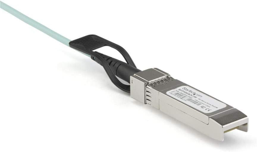 StarTech.com Dell EMC AOC-SFP-10G-3M Compatible 3m/9.84ft 10G SFP+ to SFP+ AOC Cable - 10GbE SFP+ Active Optical Fiber - 10Gbps SFP Plus/Mini GBIC/Transceiver Module Cable (AOCSFP10G3ME)