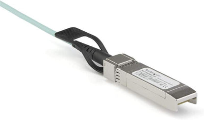 StarTech.com Dell EMC AOC-SFP-10G-3M Compatible 3m/9.84ft 10G SFP+ to SFP+ AOC Cable - 10GbE SFP+ Active Optical Fiber - 10Gbps SFP Plus/Mini GBIC/Transceiver Module Cable (AOCSFP10G3ME)