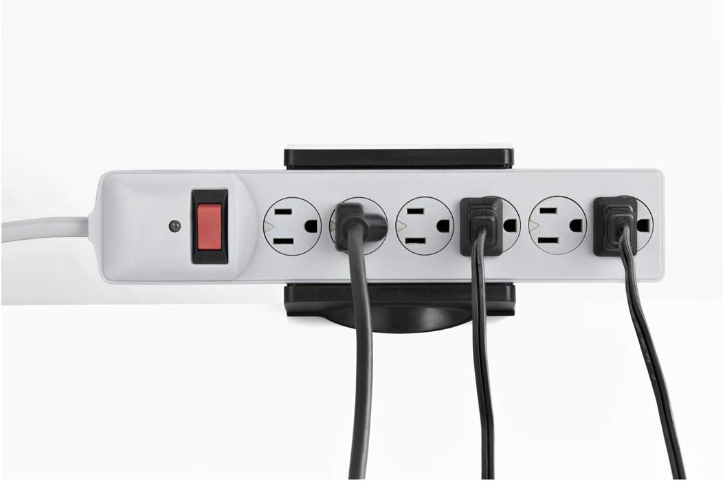 Power Strip Desk Mount - Clamp- On Power Strip Holder