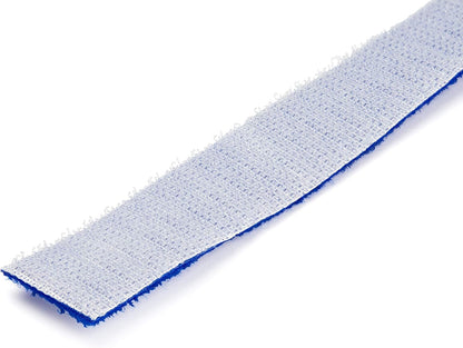 StarTech.com 25ft Hook and Loop Roll - Cut-to-Size Reusable Cable Ties - Bulk Industrial Wire Fastener Tape /Adjustable Fabric Wraps Blue / Resuable Self Gripping Cable Management Straps (HKLP25BL) 25 feet Blue