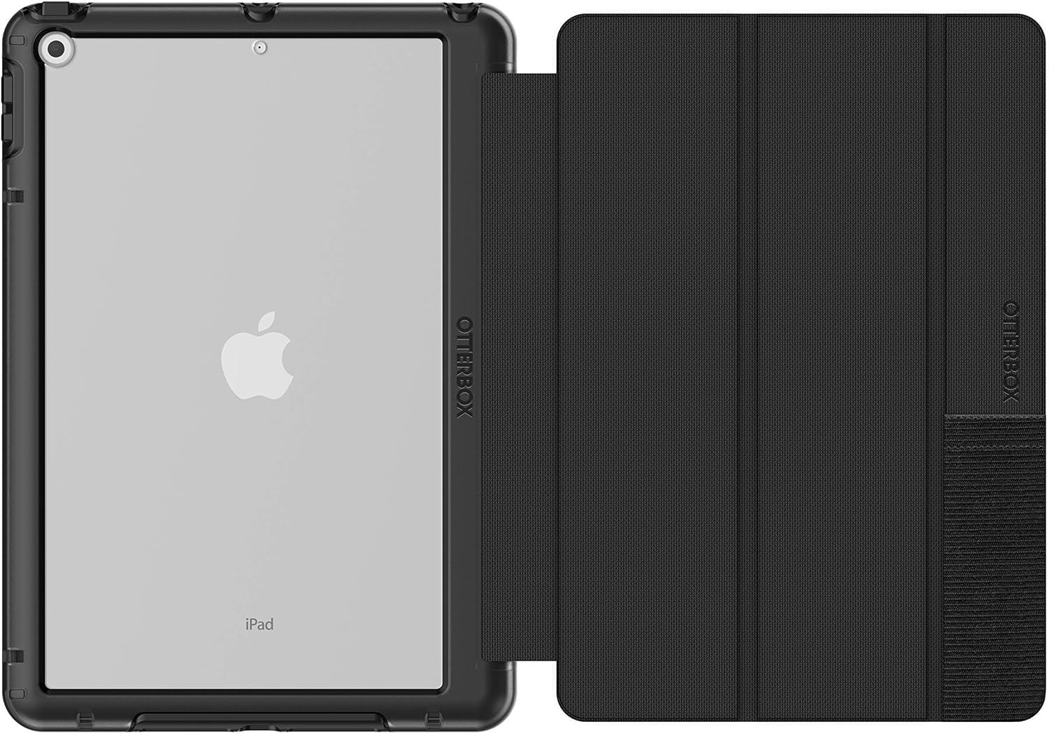 OtterBox 77-62045 for Apple iPad 10.2" (7th gen / 8th gen / 9th gen), Drop Proof Protective Folio, Symmetry Folio Series, Black Black Single