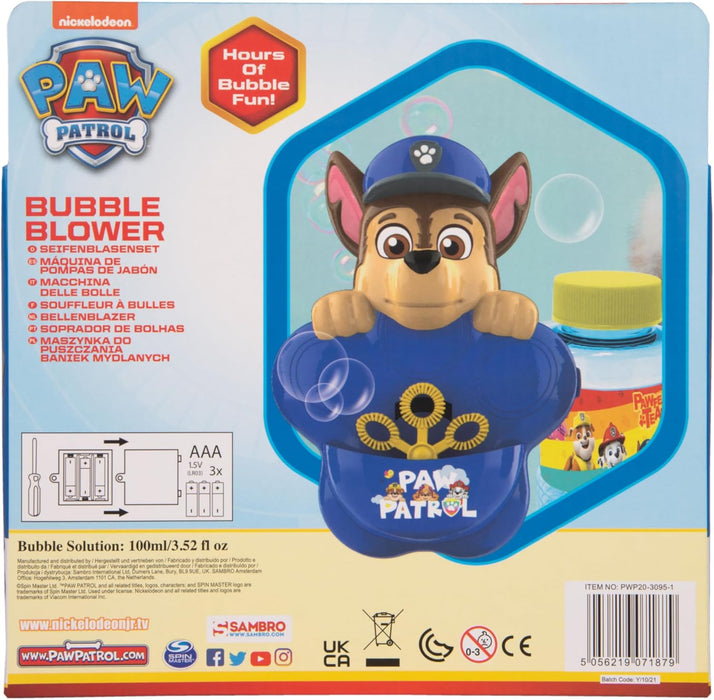Paw Patrol Bubble Blower Chase