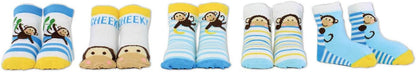 Cucamelon Hello Cheeky 5 paar sokken peuter geschenkdoos, 1-2 jaar, Multi