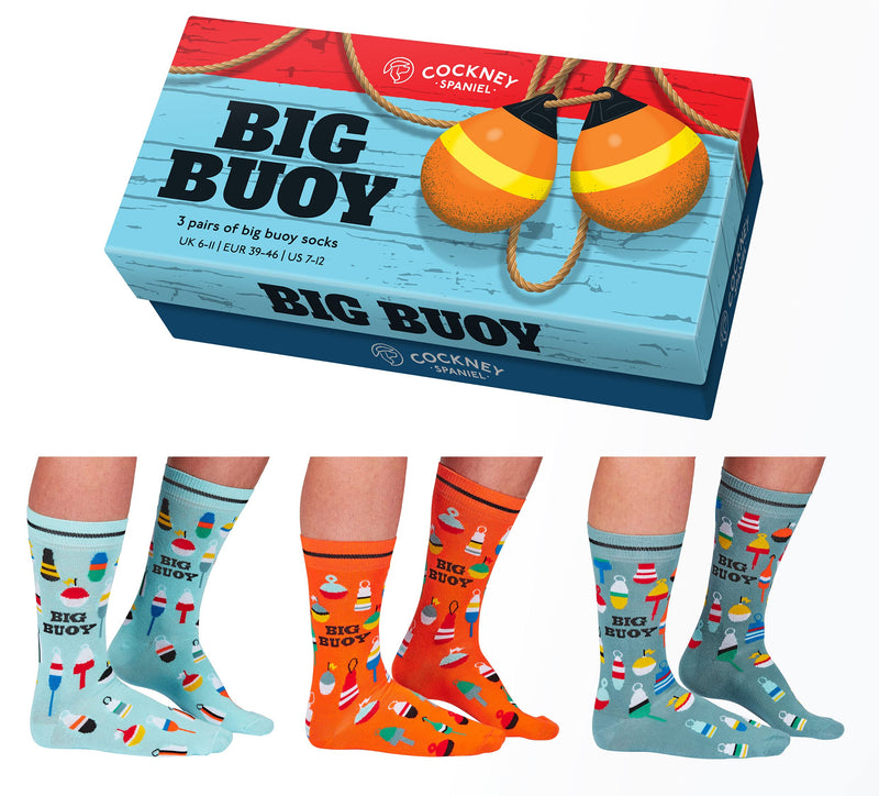 Cockney Spaniel Novelty Gift for Men, 3 Pairs of Crew Socks, Size: UK 6-11 (EUR 39-46), Fun and Quirky Gift for Men