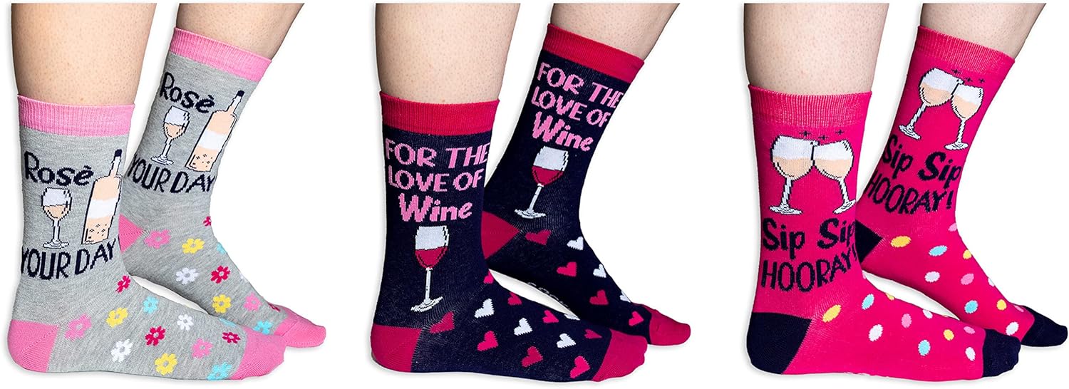 Cockney Spaniel 3 Pairs of Women's Novelty Crew Socks, Size: UK 4-8 (EUR 37-42), Fun and Quirky Gift for Women