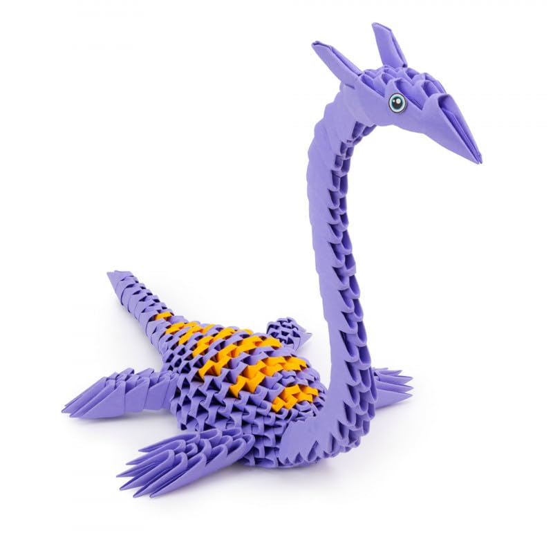 Kit créatif sculpture papier dino Plésiosaure - Origami 3D - 311 pcs