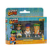 Stumble Guys Collectable Figures 3-pack Window Box Cleopatra, Sensei Firefist, Cereal Killer