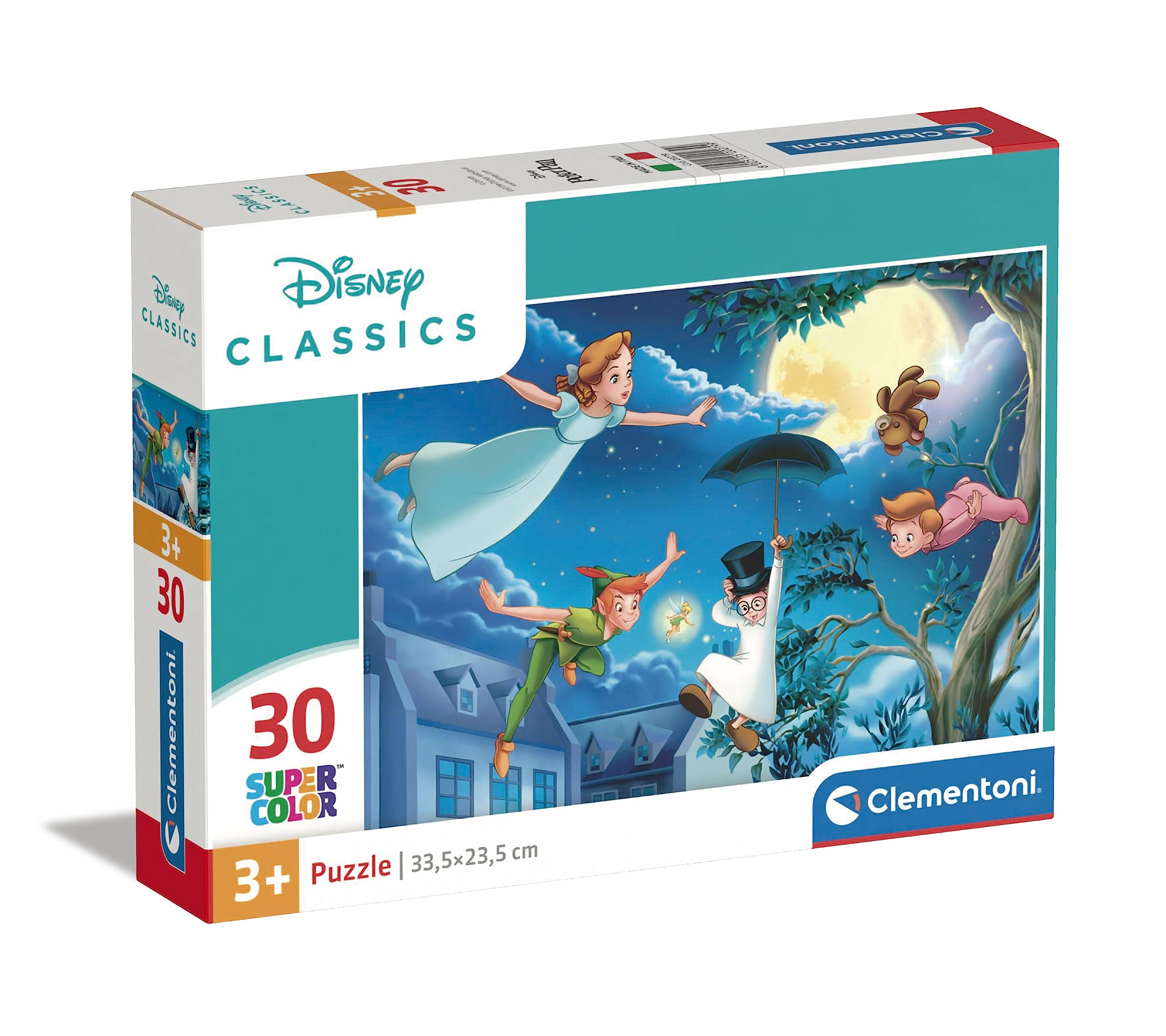 Clementoni 20279 Disney Classics Supercolor Classics-30 Pieces, Jigsaw Kids Age 3, Puzzle Cartoon, Made in Italy