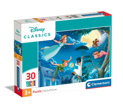 Clementoni 20279 Disney Classics Supercolor Classics-30 Pieces, Jigsaw Kids Age 3, Puzzle Cartoon, Made in Italy