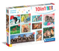Clementoni 20283 Jigsaw 10 in 1 Friends (60+2x48+4x30+3x18 Pieces) -Supercolor Children 4-6 Years, Realistic, Animals, Gift for Boy/Girls, Puzzle for Kids, Made in Italy, Multicolor