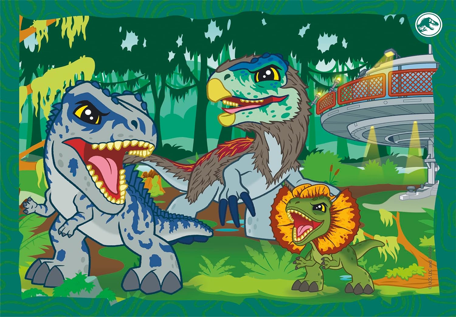 Clementoni - 4In1 Puzzle Jurassic World, Kinderpuzzels, 3-5 jaar, 21521