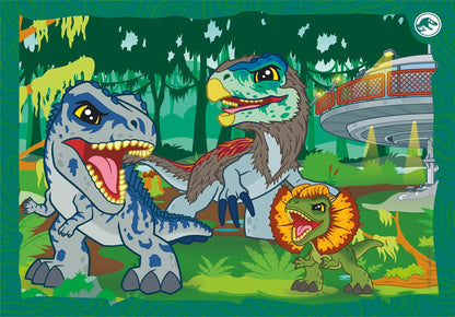 Clementoni - 4In1 Puzzle Jurassic World, Kinderpuzzels, 3-5 jaar, 21521