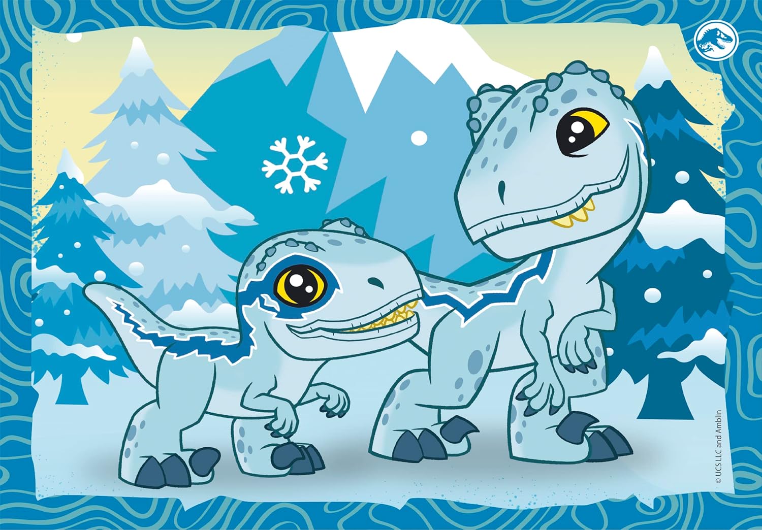 Clementoni - 4In1 Puzzle Jurassic World, Kinderpuzzels, 3-5 jaar, 21521