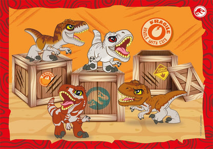 Clementoni - 4In1 Puzzle Jurassic World, Kinderpuzzels, 3-5 jaar, 21521