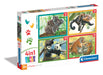 Clementoni 21532 Jigsaw Baby Cuddles 12+16+20+24 Pieces-Supercolor Children 3-5 Years, Realistic, Animals, Gift for Boy/Girls, Puzzle for Kids, Made in Italy, Multicolor