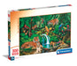 Clementoni 21721 Jigsaw Jungle Retreat 300 Pieces-Supercolor Children 9-11 Years, Cartoon, Gift for Boy/Girls, Puzzle for Kids, Made in Italy, Multicolor