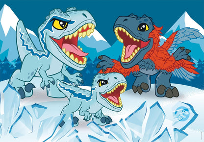 Clementoni 24810 Jurassic World Jigsaw 2 20 Pieces-Supercolor Children 3-5 Years, Cartoon, Gift for Boy/Girls, Puzzle for Kids, Made in Italy, Multicolor