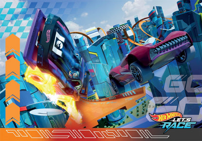 Clementoni- Hot Wheels Hotwheels-2 Supercolor Puzzles Infantiles De 20 Piezas, para Niños 3-5 Años, Desarrolla La Concentraciòn Mentàl Y La Logica, 24816, Multicolor