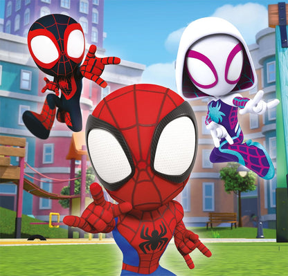 Clementoni- Marvel Spidey And His Amazing Friends Supercolor Friends-3x48 (Include 3 48 Pezzi) Bambini 5 Anni, Puzzle Cartoni Animati-Made in Italy, Colore Multilingua, 25294