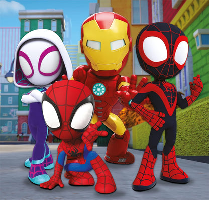 Clementoni- Marvel Spidey And His Amazing Friends Supercolor Friends-3x48 (Include 3 48 Pezzi) Bambini 5 Anni, Puzzle Cartoni Animati-Made in Italy, Colore Multilingua, 25294