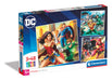Clementoni 25296 Dc Comics Justice League Supercolor League-3x48 Pieces (3 Included), Jigsaw Kids Age 5, Puzzle Cartoon, Made in Italy