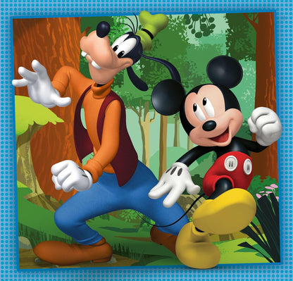 Clementoni 25298 Disney Classics Supercolor Mickey and Friends-3x48 Pieces (3 Included), Jigsaw Kids Age 5, Puzzle Cartoon, Made in Italy
