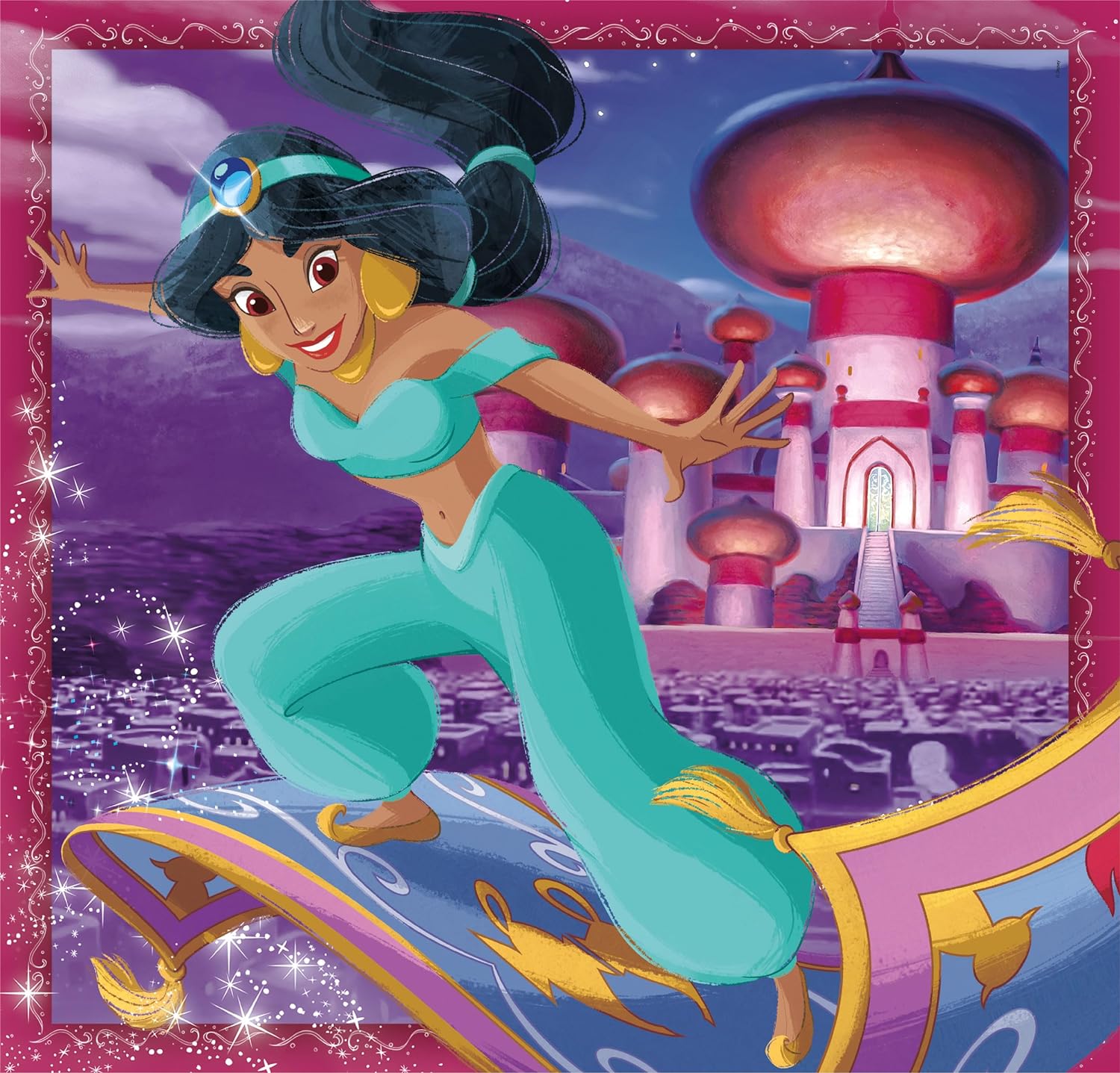Clementoni - Clementoni Legpuzzel Super Color Vierkant Disney Prinses 3x48st.