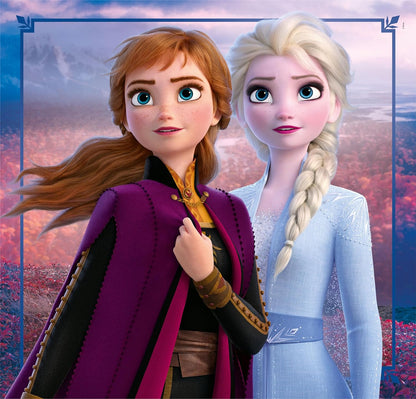 Clementoni 25306 Disney Frozen Supercolor Frozen-3x48 Pieces (3 Included), Jigsaw Kids Age 5, Puzzle Cartoon, Made in Italy