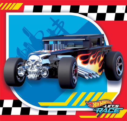 Clementoni - Hot Wheels Supercolor Wheels-3 x 48 (bevat 3 48 stuks) kinderen 5 jaar, cartoon-puzzel, Made in Italy, meerkleurig, 25313