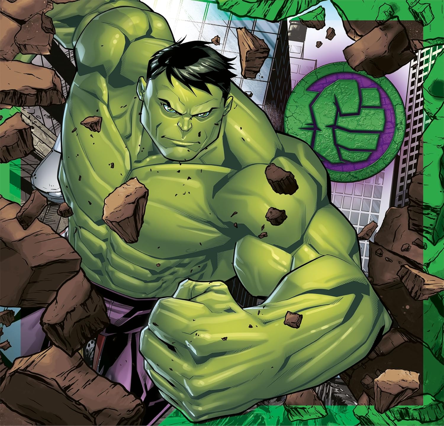 Clementoni 25315 The Avengers Marvel Jigsaw 3 48 Pieces-Supercolor Children 5-7 Years, Cartoon, Gift For Boy/Girls, Puzzle For Kids, Made In Italy, Multicolor