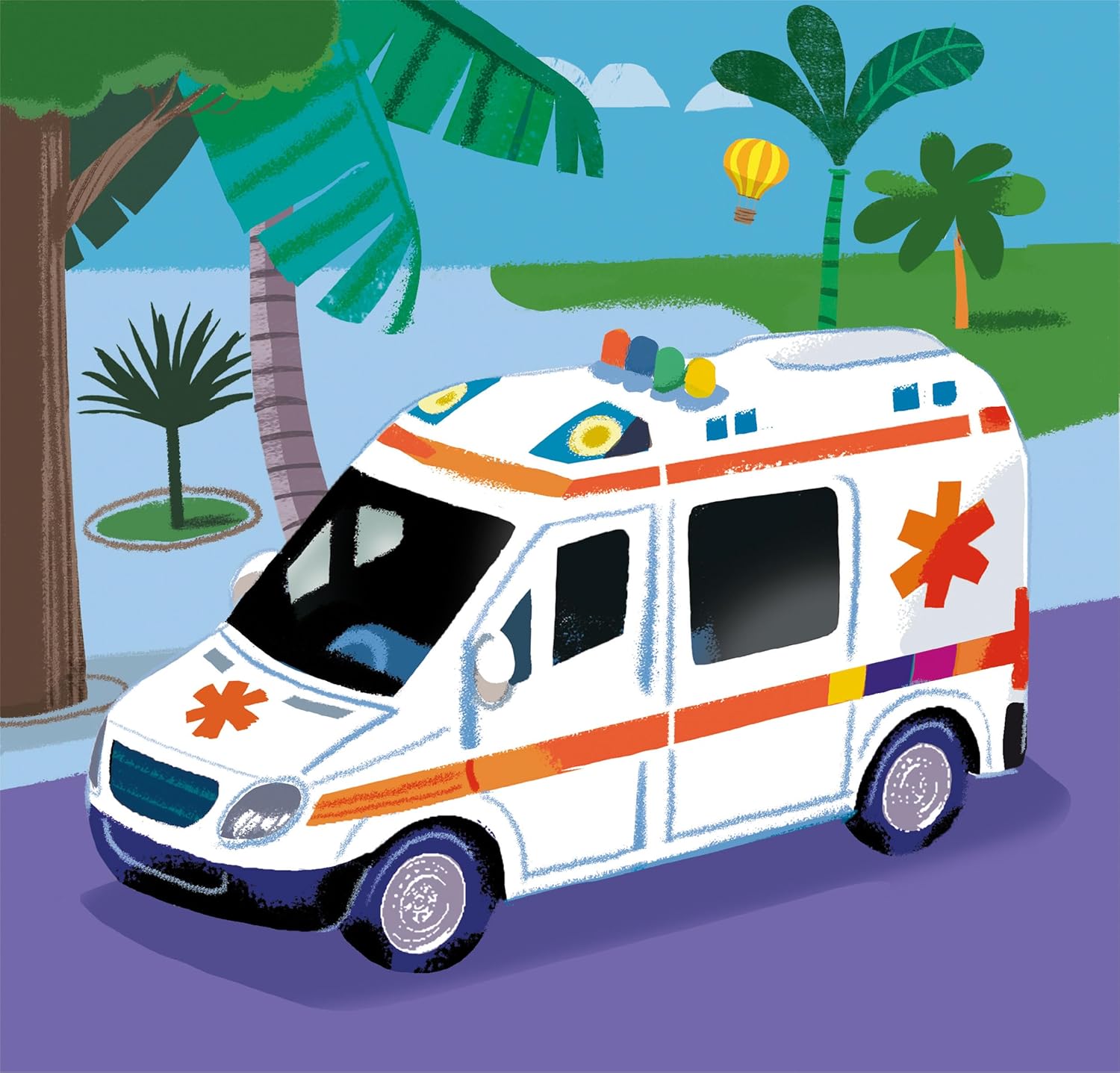 Clementoni - Supercolor Rescue Vehicles-3x48 (bevat 3 48 delen) kinderen 5 jaar, puzzelvoertuigen, afbeelding, Made in Italy, meerkleurig, 25318