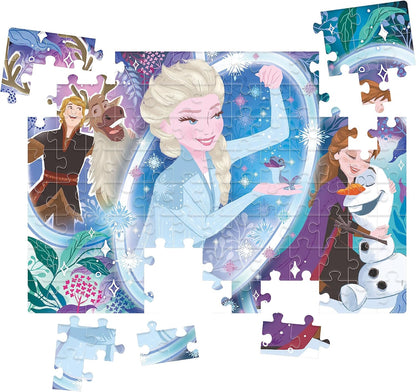 Clementoni 25737 Disney Frozen 2 Puzzle 104pcs Supercolor 2-104 Pieces-Jigsaw Kids Age 6, Multicolor, Medium