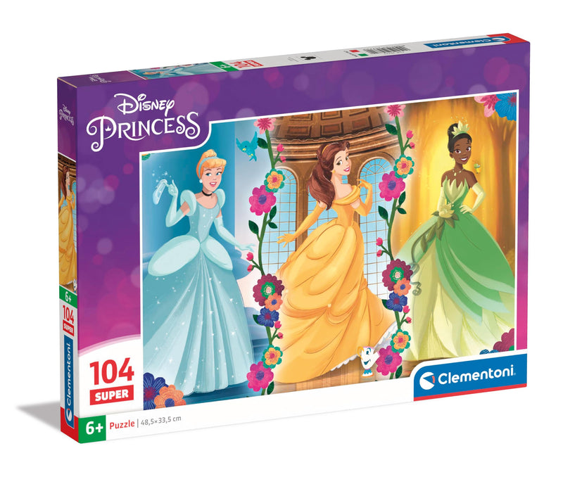 Clementoni Supercolor Disney Princess Kinder Puzzle 104 Teile - Disney Puzzle 37,9 x 26,9 cm für Kinder ab 6 Jahre - Geschicklichkeitsspiel von Clementoni 25772