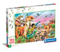 Clementoni Dinosaurier Kinder Puzzle 104 Teile - Dinosaurier Puzzle 37,9 x 26,9 cm für Kinder ab 6 Jahre - Geschicklichkeitsspiel von Clementoni 25779