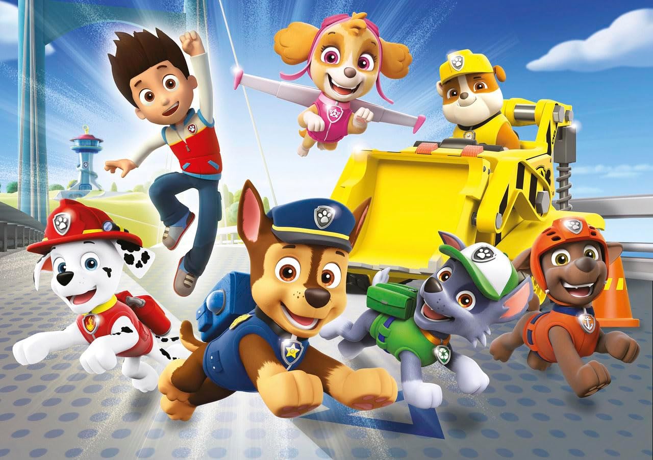 Clementoni - 26203 - Supercolor Puzzle - Paw Patrol - Puzzle 60 Teile Ab 4 Jahren, Buntes Kinderpuzzle Mit Besonderer Leuchtkraft & Farbintensität, Geschicklichkeitsspiel Für Kinder