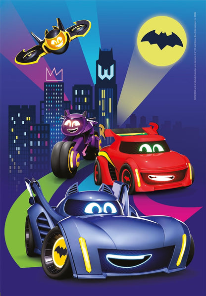 Clementoni 26593 Batwheels Jigsaw 60 Pieces-Supercolor Children 4-6 Years, Cartoon, Cars, Gift for Boy/Girls, Puzzle for Kids, Made in Italy, Multicolor