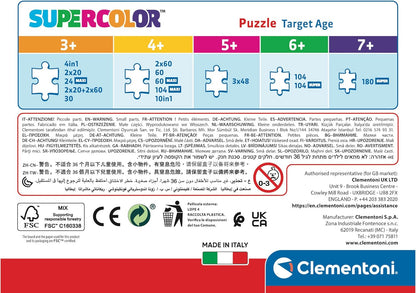 Clementoni 26593 Batwheels Jigsaw 60 Pieces-Supercolor Children 4-6 Years, Cartoon, Cars, Gift for Boy/Girls, Puzzle for Kids, Made in Italy, Multicolor