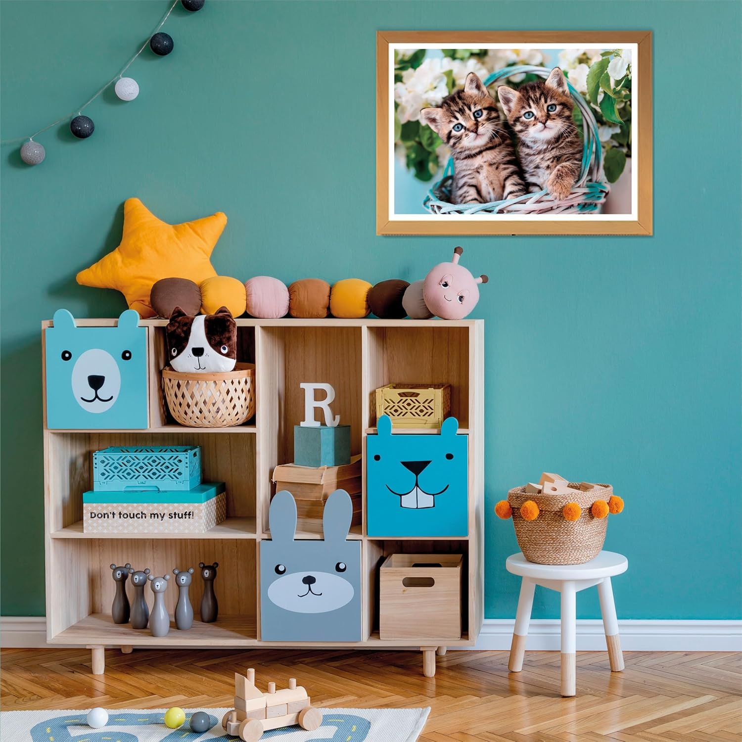 Clementoni 26599 Jigsaw Lovely Kitty Twins 60 Pieces-Supercolor Children 4-6 Years, Realistic, Animals, Cats, Gift for Boy/Girls, Puzzle for Kids, Made in Italy, Multicolor