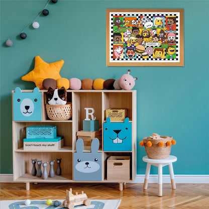 Clementoni 29066 Supercolor Emoji Town-180 Pieces, Jigsaw Kids Age 7, Puzzle Cartoon, Made In Italy