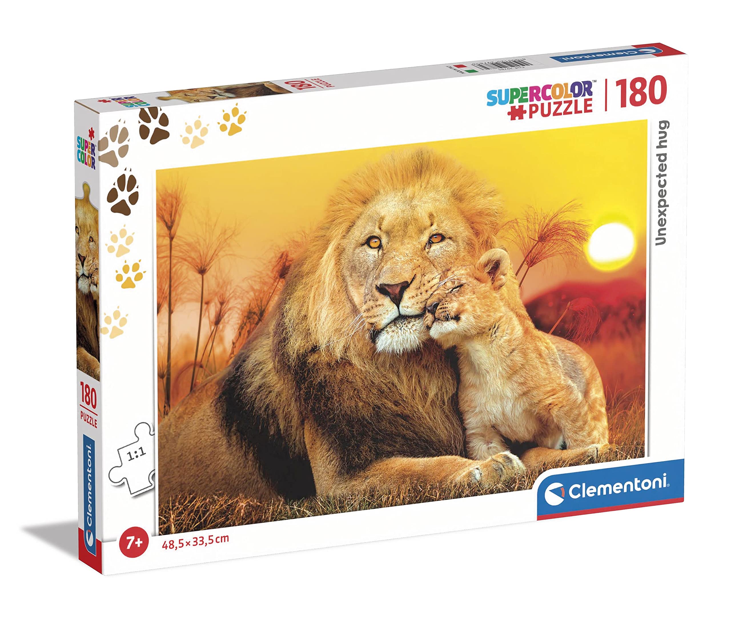 Clementoni - Puzzle Infantil Super 180 Piezas Abrazo Inesperado - Desde 7 años (29785