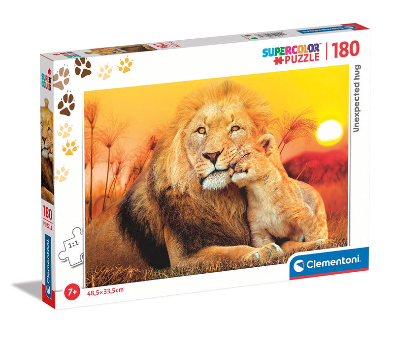 Clementoni - Puzzle Infantil Super 180 Piezas Abrazo Inesperado - Desde 7 años (29785