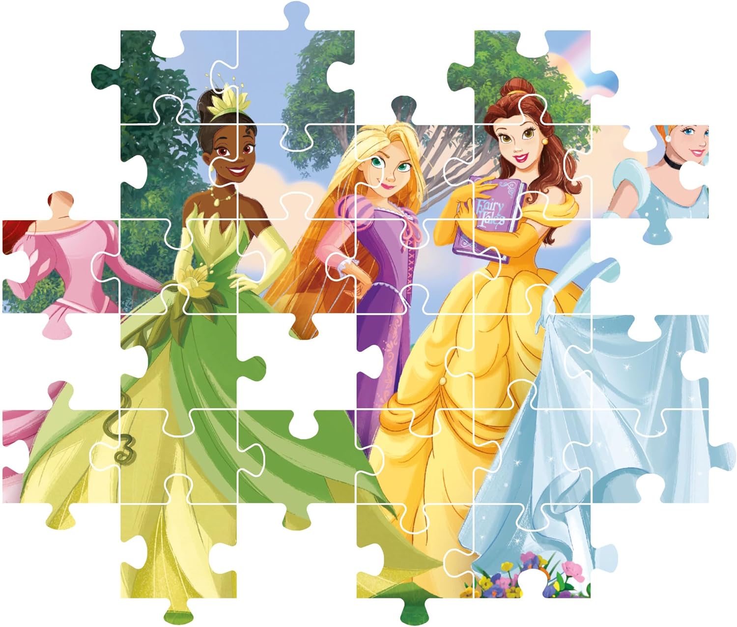 Clementoni 29787 Disney Princess Jigsaw 180 Pieces-Supercolor Children 7-9 Years, Cartoon, Gift for Boy/Girls, Puzzle for Kids, Made in Italy, Multicolor