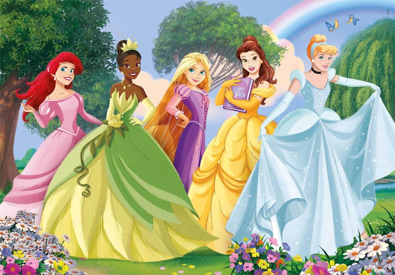 Clementoni 29787 Disney Princess Jigsaw 180 Pieces-Supercolor Children 7-9 Years, Cartoon, Gift for Boy/Girls, Puzzle for Kids, Made in Italy, Multicolor