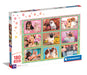 Clementoni 29788 Jigsaw Puppies Collage 180 Pieces-Supercolor Children 7-9 Years, Cartoon, Realistic, Animals, Gift for Boy/Girls, Puzzle for Kids, Made in Italy, Multicolor