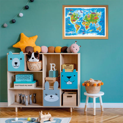 Clementoni Supercolor Dinosaurs Map Puzzle - Puzzle 180 Teile ab 7 Jahren - buntes Kinderpuzzle mit besonderer Leuchtkraft & Farbintensität - Geschicklichkeitsspiel für Kinder 29790