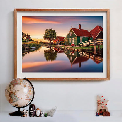 Clementoni 31696 Collection-Zaanse Schans-1500 Pieces-Adult Jigsaw Puzzles, Made in Italy, Multi-Coloured