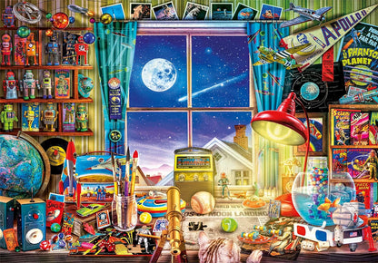 Clementoni - 35148 Collection - to The Moon, Puzzle 500 Teile Für Erwachsene Und Kinder 14 Jahren, Geschicklichkeitsspiel Für Die Ganze Familie