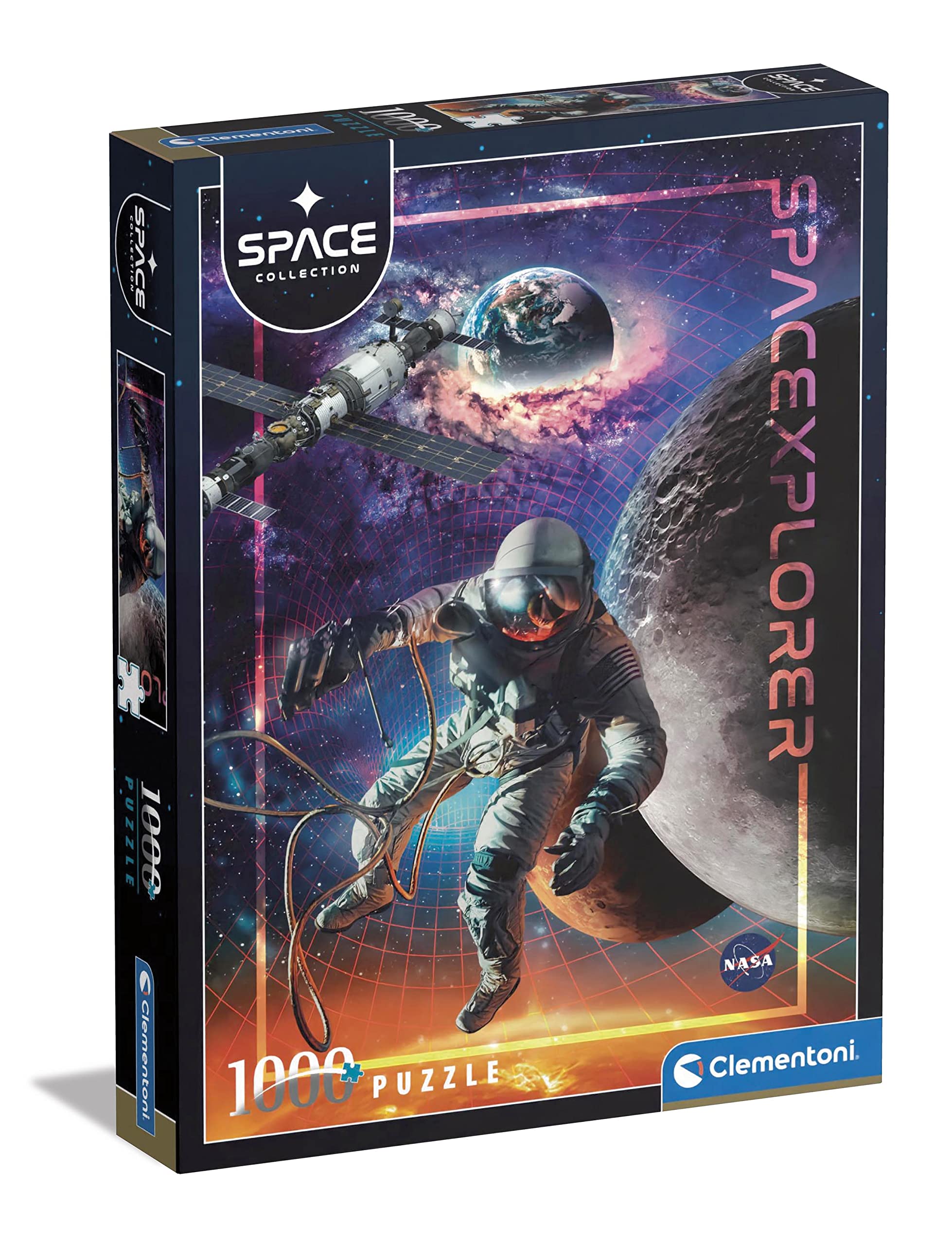 Clementoni 39717 Collection Space Explorer 1000 Pieces, Jigsaw Puzzle for Adults-Made in Italy, Multi-Coloured