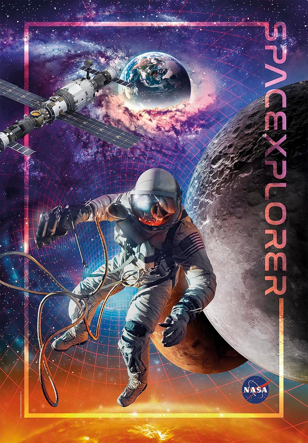 Clementoni 39717 Collection Space Explorer 1000 Pieces, Jigsaw Puzzle for Adults-Made in Italy, Multi-Coloured